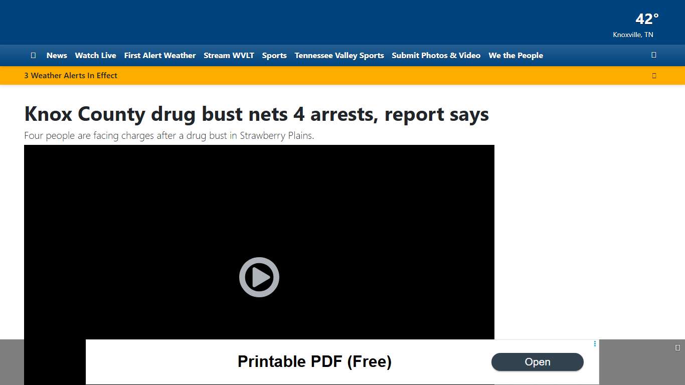 Knox County drug bust nets 4 arrests, report says